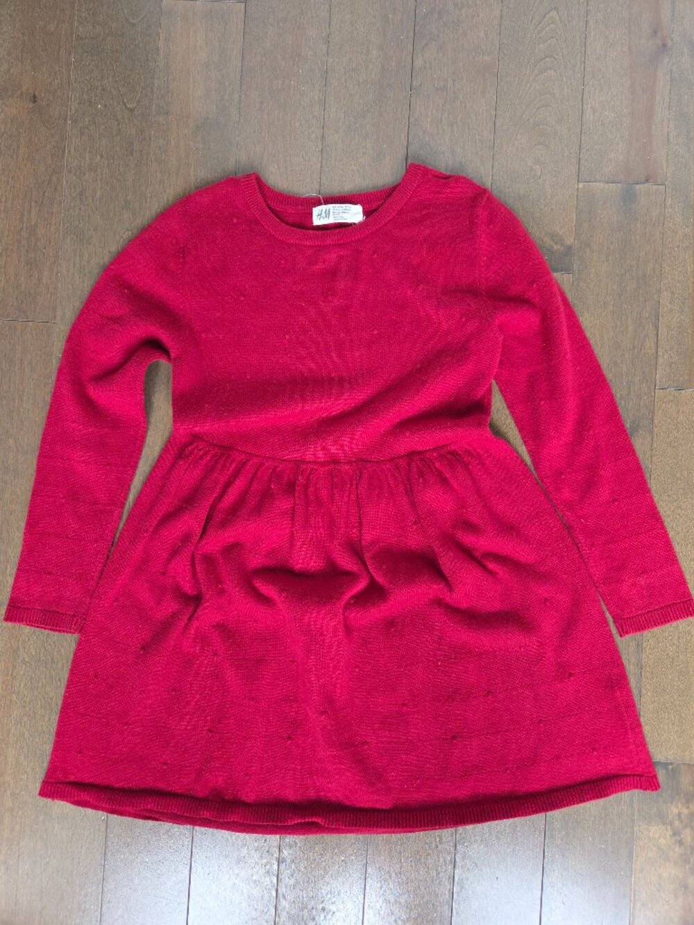 H&M Burgundy red girl gress
